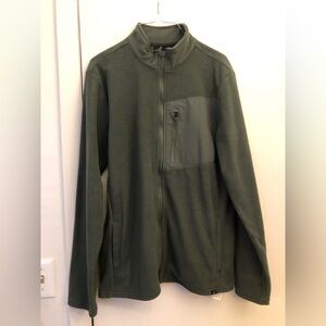 Balance Collection Men's Olive Zip-Up Sweater